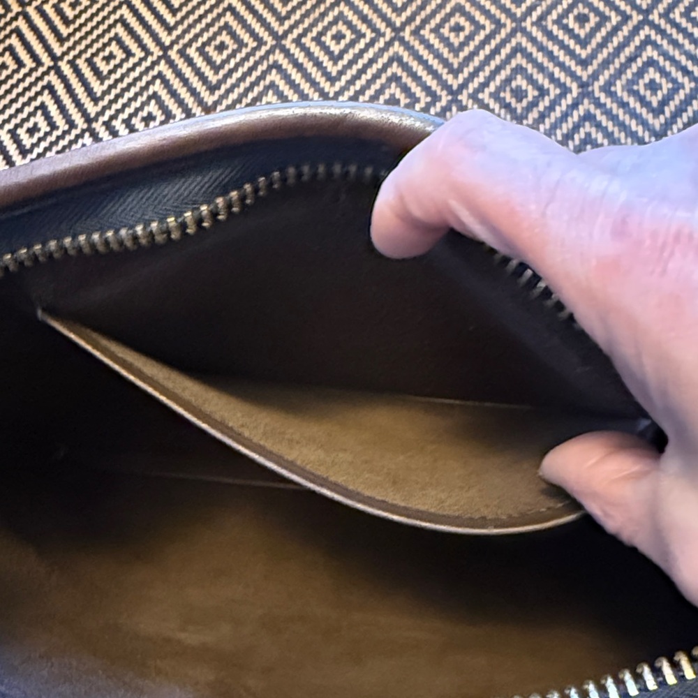 Vintage Coach slim clutch large 9555 MOCHA GLUE IN REGISTRATION NEW YORK CITY - Picture 16 of 16